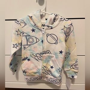 NASA 2T zip up kids hoodie